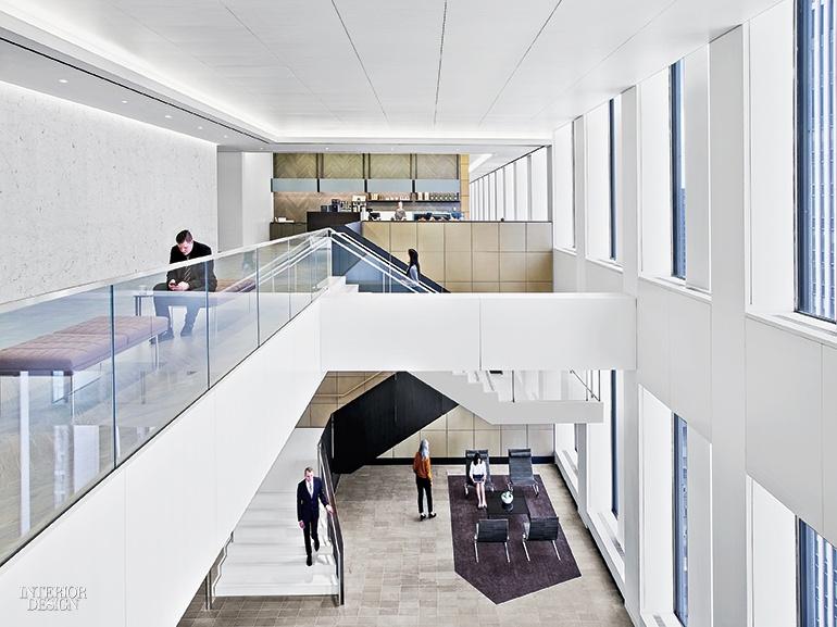 Thiết kế nội thất văn phòng NYC White & Case mát mẻ và yên bình